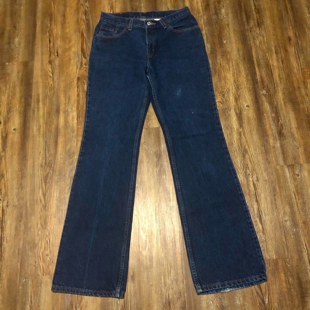 Vintage Levi's 517 Jeans Women's 9 Bootcut Slim Fit Dark Wash Y2K High Rise